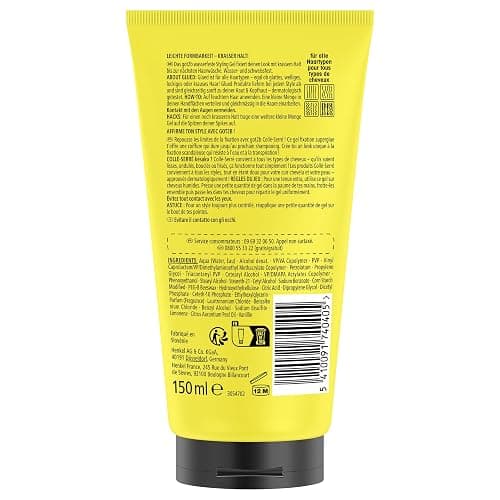 Got2b, Colle Serre, Gel Coiffant Superglue Glued, Gel Waterproof Tenue Longue Duree, Resistant a L'Eau, Fixation Ultime, Formule Vegane, 72% d'ingredients d'origine naturelle, 150ml thumbnail 2