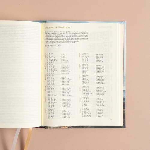CSB Notetaking Bible, Hosanna Revival Edition, Roan Mountain Cloth Over Board, Black Letter, Single-Column, Journaling Space, Reading Plan, Easy-to-Read Bible Serif Type thumbnail 6