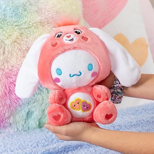 Cinnamoroll Dressed As Love-a-Lot Bear 8" Fun-Size Plush, Pink - Soft, Huggable Bestie! – Good for Girls and Boys, Employees, Collectors, Ages 4+ - Cinnamoroll Dressed as Love-a-lot Bear thumbnail 4