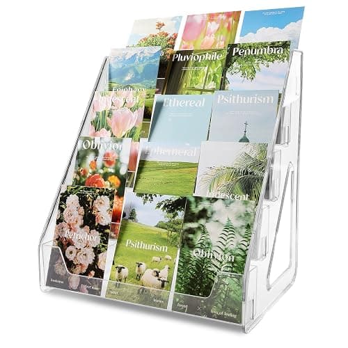 TrendTrust Trading Card Display Stand, Vertical Holder for Baseball Basketball Sports Graded Card Display Stand Tabletop for PSA BGS SGC Slabs, Snap-On Assembly(5 Tier, 1 Pack) thumbnail 7