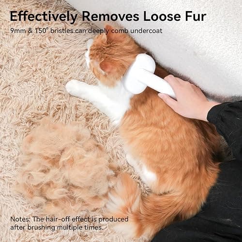Aumuca Cat Brush for Shedding, Cat Brushes for Indoor Cats, Cat Brush for Long or Short Haired Cats, Cat Grooming Brush Cat Comb for Kitten Rabbit Massage Removes Loose Fur thumbnail 5
