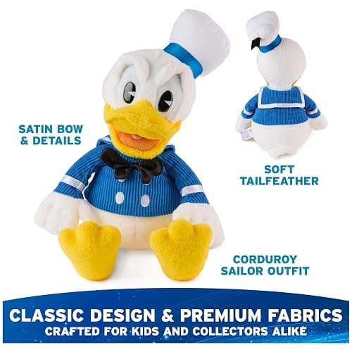 GUND Disney Official Donald Duck Classic Plush, Mickey and Friends, Deluxe Collector Stuffed Animal for Ages 1 and Up, Blue/White, 14” thumbnail 4