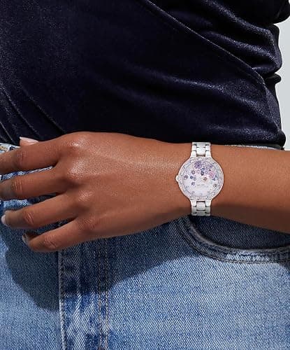 Coach Chelsea Women's 2H Quartz Watch - 36mm Stainless Steel Bracelet - Crystal-Set Bezel with Floral Design - Premium Fashion Timepiece - Gift for Her thumbnail 4