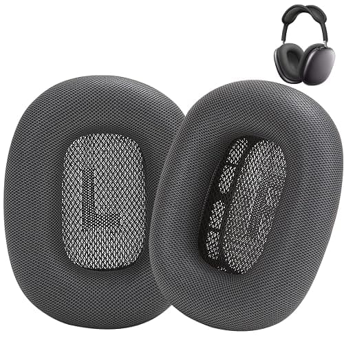 Earrock Ear Cushions Replacement for AirPods Max Headphones,Protein Leather Covered Earpads with Memory Foam and Magnet (Space Gray) - Image 1