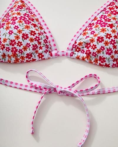 SUUKSESS Women Sexy Thong String 2 Piece Bikini Set Cheeky Halter Swimsuit thumbnail 5
