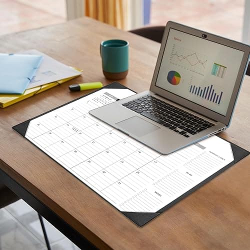 Desk Calendar 2026-2027 with Desk Mat – 22" x 17" Large Desk Pad Calendar Runs from July 2026 to December 2027, Office Supplies Desktop Monthly Calendar for Home & Office thumbnail 3