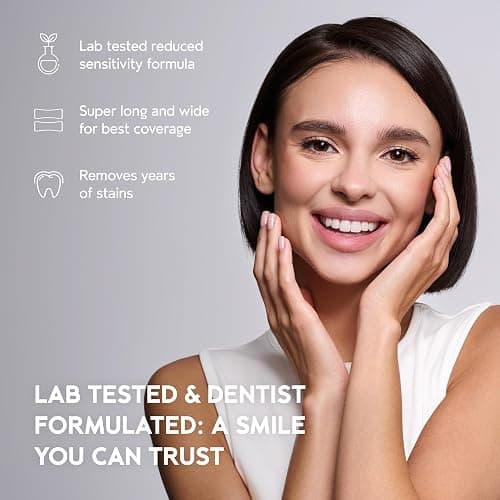 InoPro Natural Teeth Whitening Strips Kit 14 Treatments - Sensitive Teeth Whitener, Peroxide Free, Enamel Safe White Strips - Instant Teeth Whitening Without The Harm (28 Strips) thumbnail 4