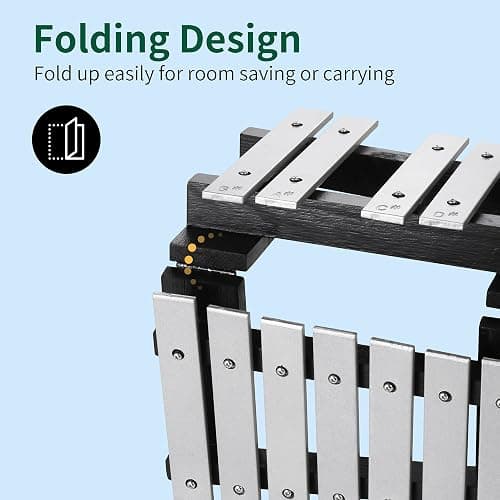 Heuyrao 30 Notes Foldable Glockenspiel Xylophone, Percussion Instrument Kit for Adults and Kids- Includes 4 Mallets and Carrying Bag thumbnail 3