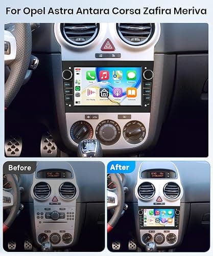 Rimoody 4 Core 64G Android Car Stereo Vauxhall Astra Corsa Vivaro Zafira | for Combo Meriva Vectra Antara Wireless Carplay/Android Auto 7 Inch Touchscreen GPS WiFi Bluetooth FM/RDS EQ Backup Camera thumbnail 9