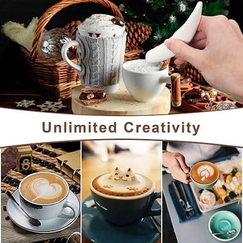 Latte Art Pen, Coffee Pen for Electrical Coffee Art for Latter, DIY Spice Pen for Cinnamon, Salt, White Sugar, Fine Coffee Grinds thumbnail 7