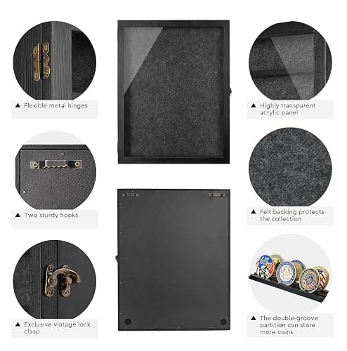 Large Jersey Frame Display Case, Black Shadow Box Frame 13X17 with Slot, for Graduation/Pet/Medal/Coin/Wedding Keepsakes, Anniversary/Birthday/Bridal/Engagement/Wedding Registry/House Warming Gifts thumbnail 5