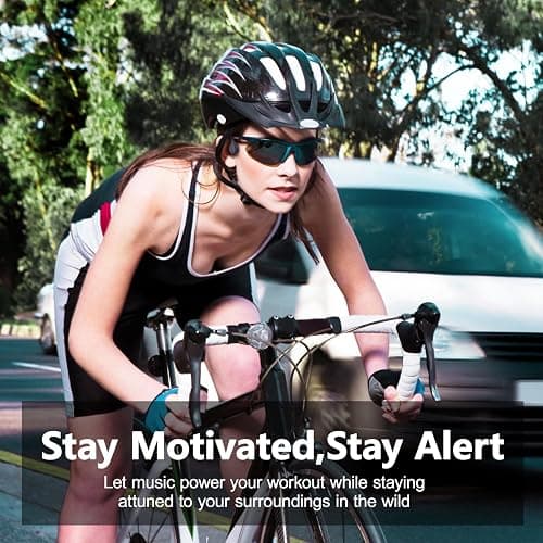Roujune Bone Conduction Headphones IPX8 Waterproof Swimming Headphones Open Ear Headphones with MP3 Mode 32GB Memory 8H Playtime Bluetooth 5.4 Ear Buds Secure Fit for Running and Fitness (Gray) thumbnail 8