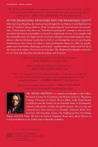 The Wisdom of Psychopaths: What Saints, Spies, and Serial Killers Can Teach Us About Success thumbnail 2