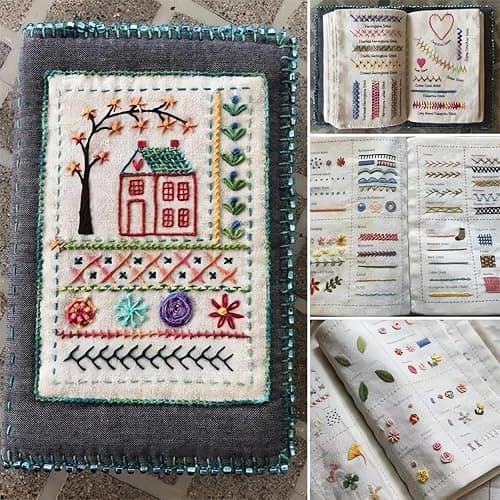 Nyrvexa 2026 New Embroidery Stitch Book Kit,Portable All Scenario Embroidery Stitch Book,Comes with a Complete Toolkit and Instructional Tutorial, Perfect for Beginners and Craft Lovers (1 PCS) thumbnail 3