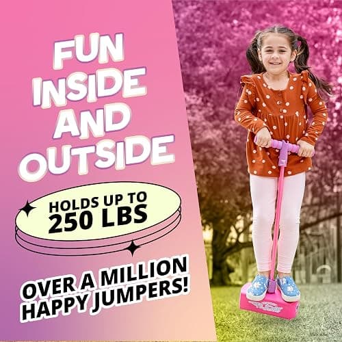 Flybar My First Foam Pogo Jumper for Kids Fun and Safe Pogo Stick for Toddlers, Durable Foam and Bungee Jumper for Ages 3 and up, Supports up to 250lbs thumbnail 5