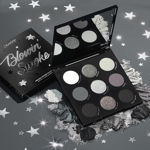 ColourPop Blowin' Smoke Eyeshadow Palette - Silver & Smokey Eye Eyeshadow Palette with Metallic & Matte Finishes - High-Pigment Eye Makeup with Long-Wearing Formula (0.3 oz) thumbnail 7