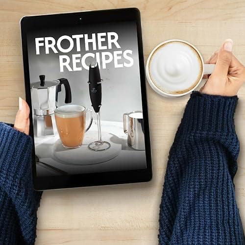 Zulay Kitchen Patented Tornado Triple Whisk Milk Frother with 4 Duracell Batteries – Handheld Foam Maker for Coffee, Lattes, Matcha & Hot Chocolate – Rich, Creamy Froth in Seconds thumbnail 2