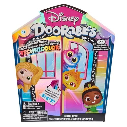 Disney Doorables Coffret de Mini-Figurines à Collectionner, série Technicolor, 5 à 7 modèles Inclus, Jouets pour Enfants de 5 Ans et Plus par Just Play - Image 1