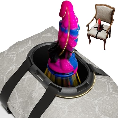 Suction Cup Dildo Mount - Adjustable Sex Saddle & Sex Toys Holder for Hands-Free Play on Sex Chairs, Pillows, Towels - Strap-On Harness Dildo, Sex Furniture for Solo or Couples Play (Without Sex Toys) thumbnail 7