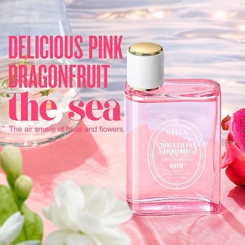 Sttes Perfume 608# (Delicious Pink Dragonfruit) - Eau de Perfume 100ml (3.4fl oz) Fruity and Floral (Vanilla + Jasmine + Red Pitaya) thumbnail 7