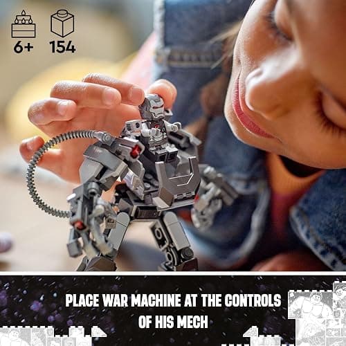 LEGO Marvel War Machine Mech Armor, Buildable Marvel Action Figure Toy for Kids with 3 Stud Shooters, Legendary Character from The MCU, Marvel Gift for Boys and Girls Aged 6 and Up, 76277 thumbnail 3