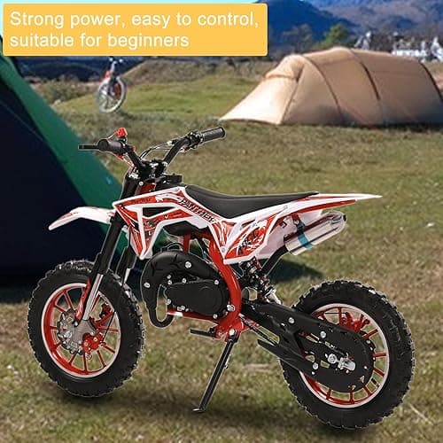 Shulemin 50CC Kids Dirt Bike, 2-Stroke Dirt Bike for Kids,Gas Power Motocross, Off Road Mini Motorcycle, Gas Bike Load 330Lbs thumbnail 3