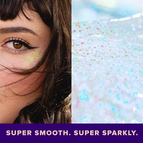 Unicorn Snot Face & Body BIO Glitter - Cosmetic-Grade Holographic Glitter Gel - Plant-Based Makeup for Festivals, Raves, Anime Cosplay - Safe for Face, Easy Application & Removal (Galaxy) thumbnail 5