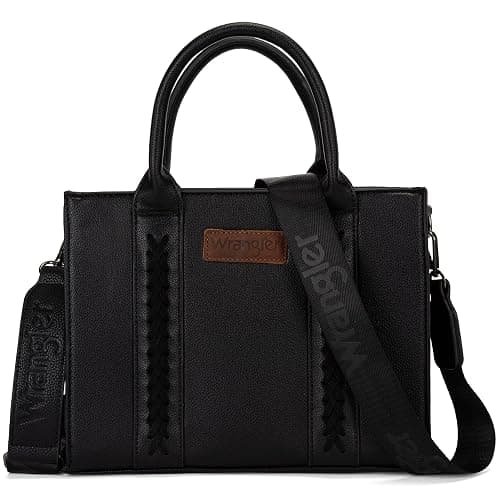 Wrangler Tote Bag for Women Designer Satchel Handbags Top-handle Purses with Strap - Image 1