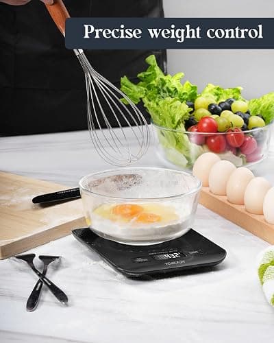 Tcsxady Food Scale, Digital Kitchen Scale with Grams & Ounces Units, 11lb | Digital Scale with 6 Units, LCD Display and Tare Function, Compact Design for Baking, Cooking, Meal Prep, 304 Stainless Steel thumbnail 4