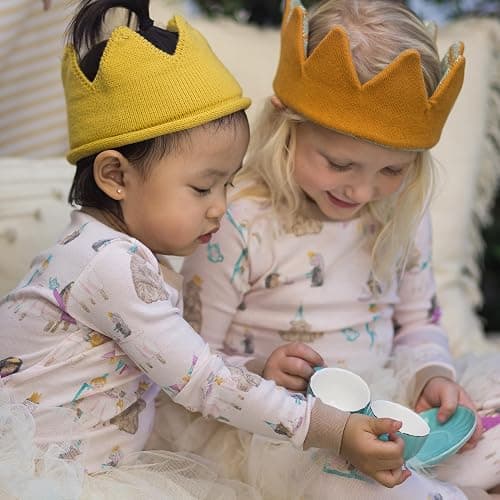 Burt's Bees Baby Girls' 2-Piece Long Sleeve Tee and Pants Organic Cotton Pajama Set thumbnail 3