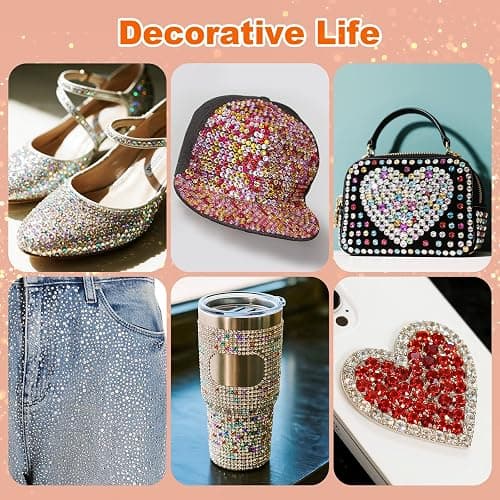 38000Pcs Resin Jelly Rhinestones for Bedazzling Kit, 28 Colors 3mm Flatback Gems for Diamond Art, Bedazzler Kit with 3Pcs 10ml B7000 Jewelry Glue for Crafting Crafts Book Shoes Nail Art thumbnail 5
