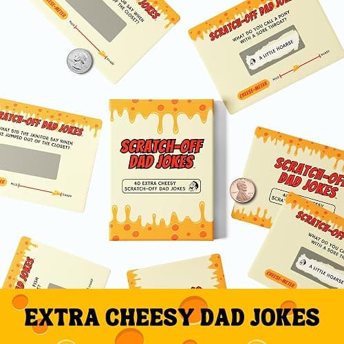 Gifts for Dad - Scratch Off Dad Jokes - Dad Christmas Gifts, White Elephant Gifts for Adults, Funny Gifts, Dad Birthday Gift, Gifts for Husband, Gifts for Men, Dad Stocking Stuffers thumbnail 3