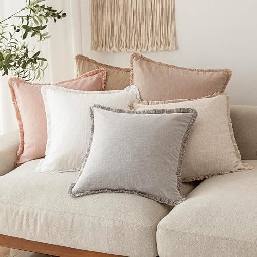  Linen Fringe  Throw Pillow thumbnail 7