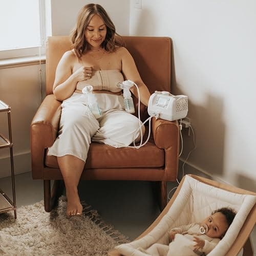 Dr. Brown's Customflow Hospital Strength Double Electric Breast Pump with Adjustable Settings, includes Breast Milk Collection Bottles, Flanges & Other Pumping Essentials - Breast Pump Gift Set thumbnail 14
