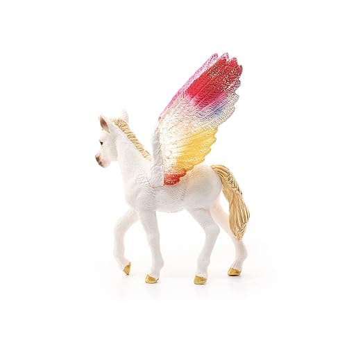 Schleich Bayala Mythical Winged Rainbow Baby Unicorn Foal Figurine - Featuring Majestic Pegasus and Glitter Details, Highly Durable and Fun Imaginative Toy for Boys and Girls, Gift for Kids Ages 5+ thumbnail 3