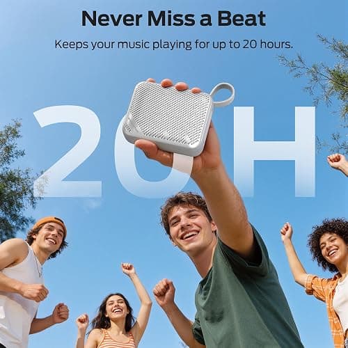 Monster S360 Portable Bluetooth Speaker, IPX7 Waterproof, Bluetooth 6.0, 20H Playtime, Powerful Stereo Sound, Support TF Card, Clear Hands-Free Calling Speaker for Home, Outdoors and Travel, Gray thumbnail 6