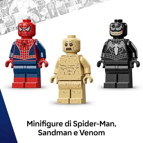 LEGO | Marvel Battaglia Epica: Spider-Man vs. Sandman - Giocattolo dei Supereroi con 3 Minifigure Inclusi Spider-Man & Venom, e Cantiere Edile - Regalo per Bambini da 9 Anni in su Fan dei Film - 76334 thumbnail 8