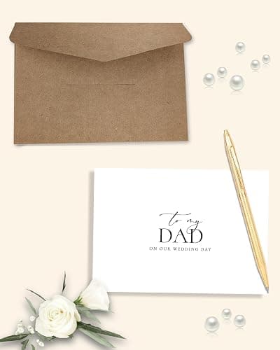 WeddingGiftsWedding Wedding Day Card for My Dad, To My Dad On Our Wedding Day Card, Dad Of The Bride/Groom Gifts. （Dad A） - E Dad A thumbnail 5