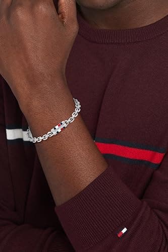 Tommy Hilfiger Jewelry Braccialetto a Catena da Uomo in Acciaio Inossidabile – Disponibile in Argento o Oro thumbnail 3