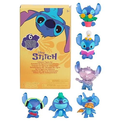 Disney Stitch That’s So Stitch Collector Figure Pack, 6 Exclusive 2-inch Collectible Figurines, Toy for Fans, Boys, Girls, Kids Ages 3 and Up by Just Play - Image 1