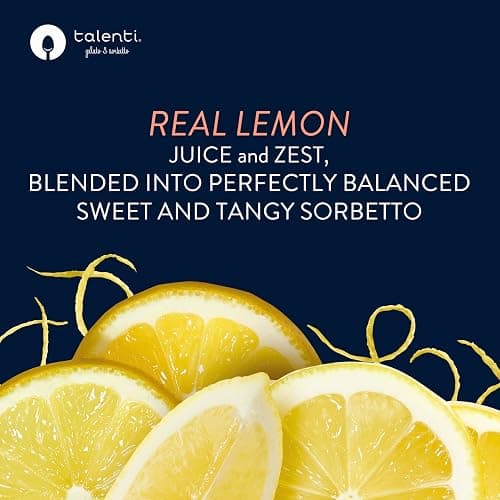 Talenti Dairy-Free Sorbetto Zesty Lemon for Your Next Indulgence, with Real Lemon in Each Jar, 1 pint thumbnail 5