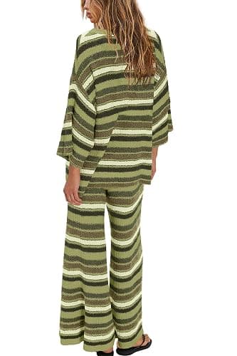 ReachMe Womens Striped Pajamas thumbnail 4