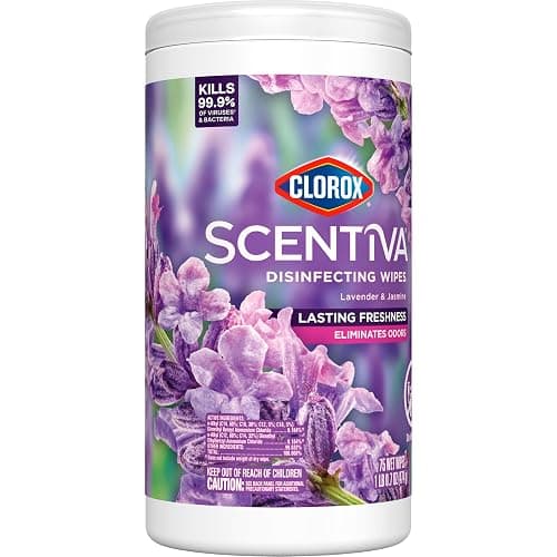 Clorox Scentiva Disinfecting Wipes, Lavender and Jasmine, 75 Count (Package May Vary) thumbnail 11