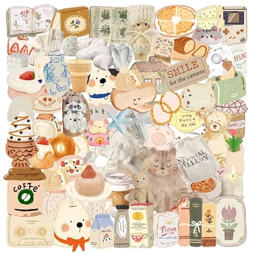 1234 Pcs Japanese Sticker Book -Lovely Little Things | 30 Sheets INS Style Cute Cartoon Sticker Book | Kawaii Stickers for Journaling, Scrapbooking, Planners DIY Craft Stickers thumbnail 5