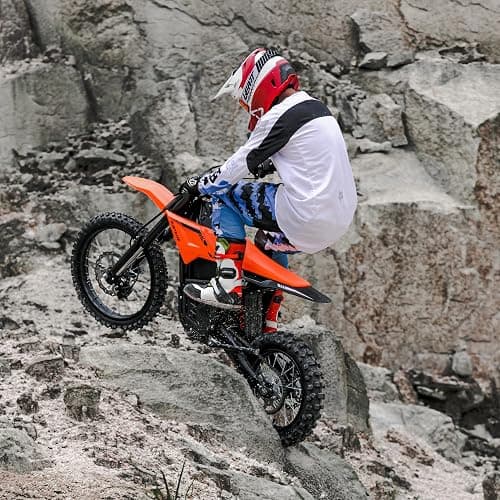 RiderX Electric Dirt Bike for Adults Teens, 3000W Brushless 220Nm Motor - 45° Slope, 38 MPH, 48V/23.5Ah Removable Battery, Dual Hydraulic Brakes & Full Suspension Electric Motorcycle for 13+ thumbnail 2