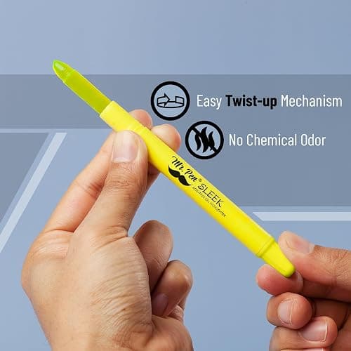 Mr. Pen- No Bleed Gel Bible Highlighters, Yellow, Pack of 8 thumbnail 5
