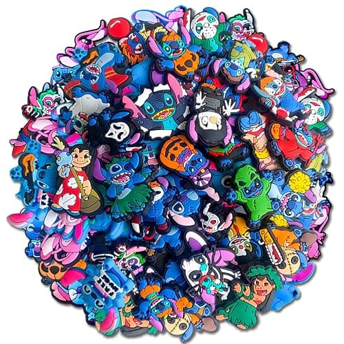 25 40Pcs Cartoon Shoe Charms for Clogs Sandals Decoration, Shoe Accessories Charms for Adults Party Favors - 40Pcs Black - Image 1