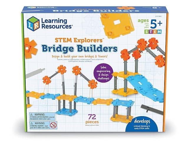 Learning Resources STEM Explorers Bridge Builders - Building Science Toys, Fine Motor Skills, Toddler Explorer Kit, Gifts for Boys and Girls thumbnail 6
