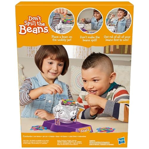 Hasbro Gaming Don't Spill The Beans Game for Kids, Easy and Fun Balancing Game for Children Ages 3 and Up, Preschool Games for 2 Players, Kids Board Games thumbnail 3
