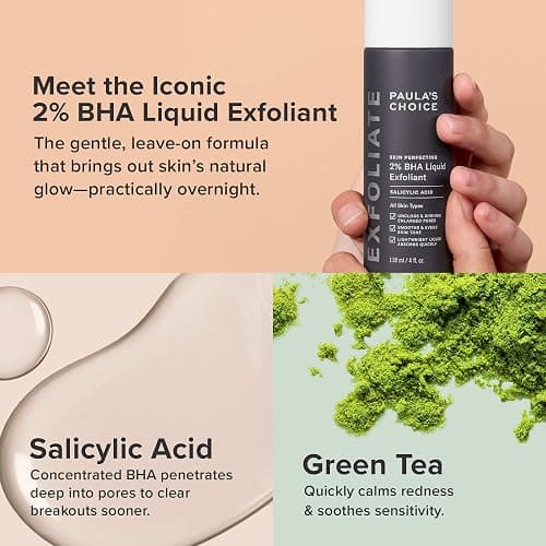 Paula's Choice SKIN PERFECTING 8% AHA Gel Exfoliant & 2% BHA Liquid Duo - Facial Exfoliants for Blackheads, Enlarged Pores, Wrinkles, and Fine Lines w/Glycolic and Salicylic Acid thumbnail 3